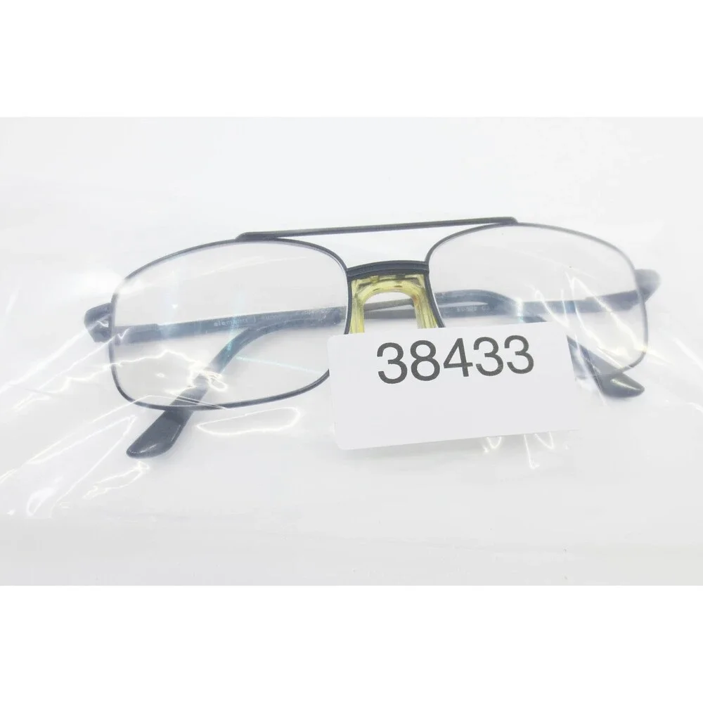 Elements Europa EL-302 C3 Black Metal Aviator Double Bridge Eyeglass Frames